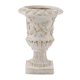 Distressed White Finish Planter | OROA