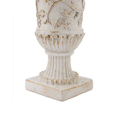 Distressed White Finish Planter | OROA