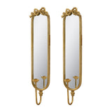 Gold Mirrored Iron Wall Sconces (2) | OROA Kids