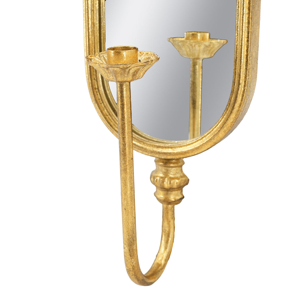 Gold Mirrored Iron Wall Sconces (2) | OROA Kids