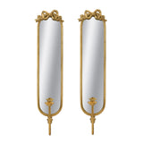 Gold Mirrored Iron Wall Sconces (2) | OROA Kids