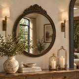 Round Antique Wall Mirror | OROA