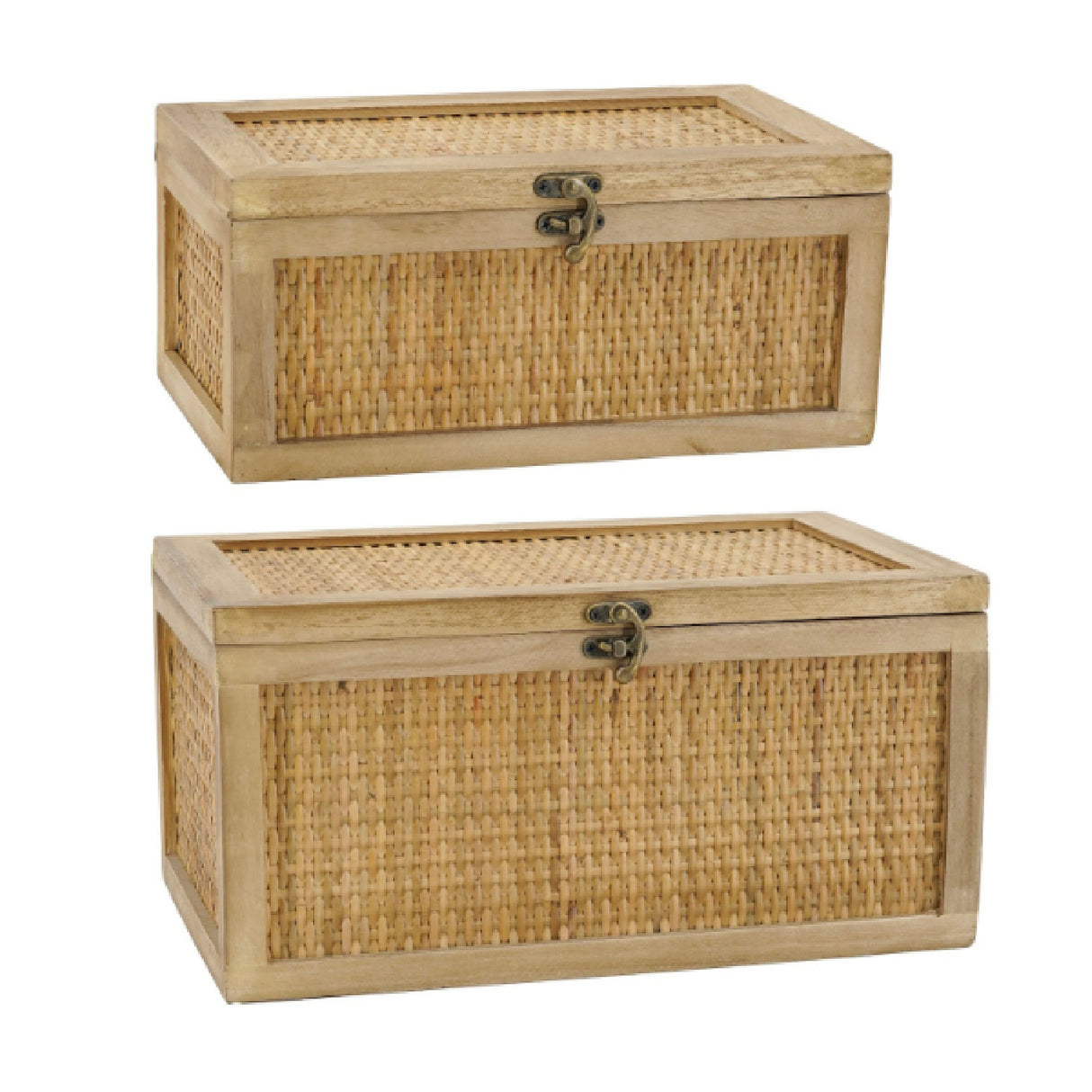 Woven Rattan Decorative Boxes (2) | OROA