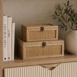 Woven Rattan Decorative Boxes (2) | OROA
