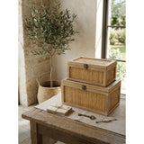 Woven Rattan Decorative Boxes (2) | OROA