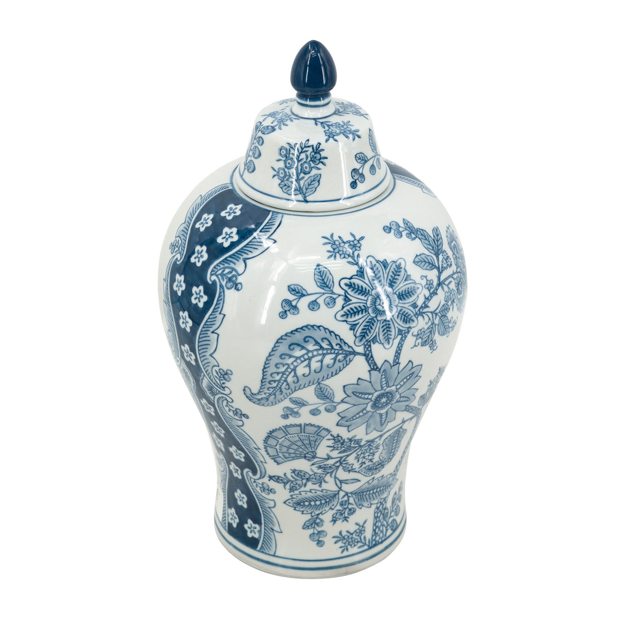 Modern European furniture - Ming-Inspired Blue and White Ginger Jar/Vase - www.oroa.com
