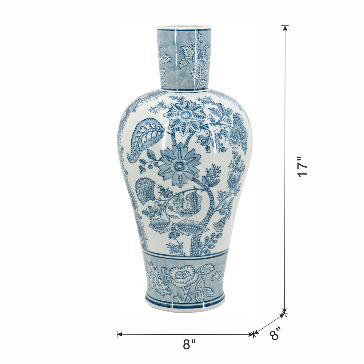 Blue White Flower Vase | OROA