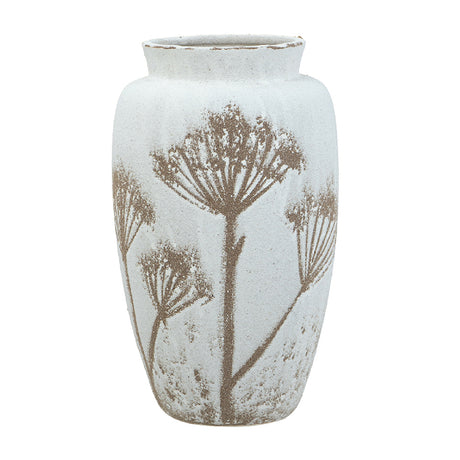 Modern European furniture - White Ceramic Cylinder Vase - www.oroa.com
