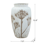 Modern European furniture - White Ceramic Cylinder Vase - www.oroa.com