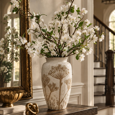 Modern European furniture - White Ceramic Cylinder Vase - www.oroa.com