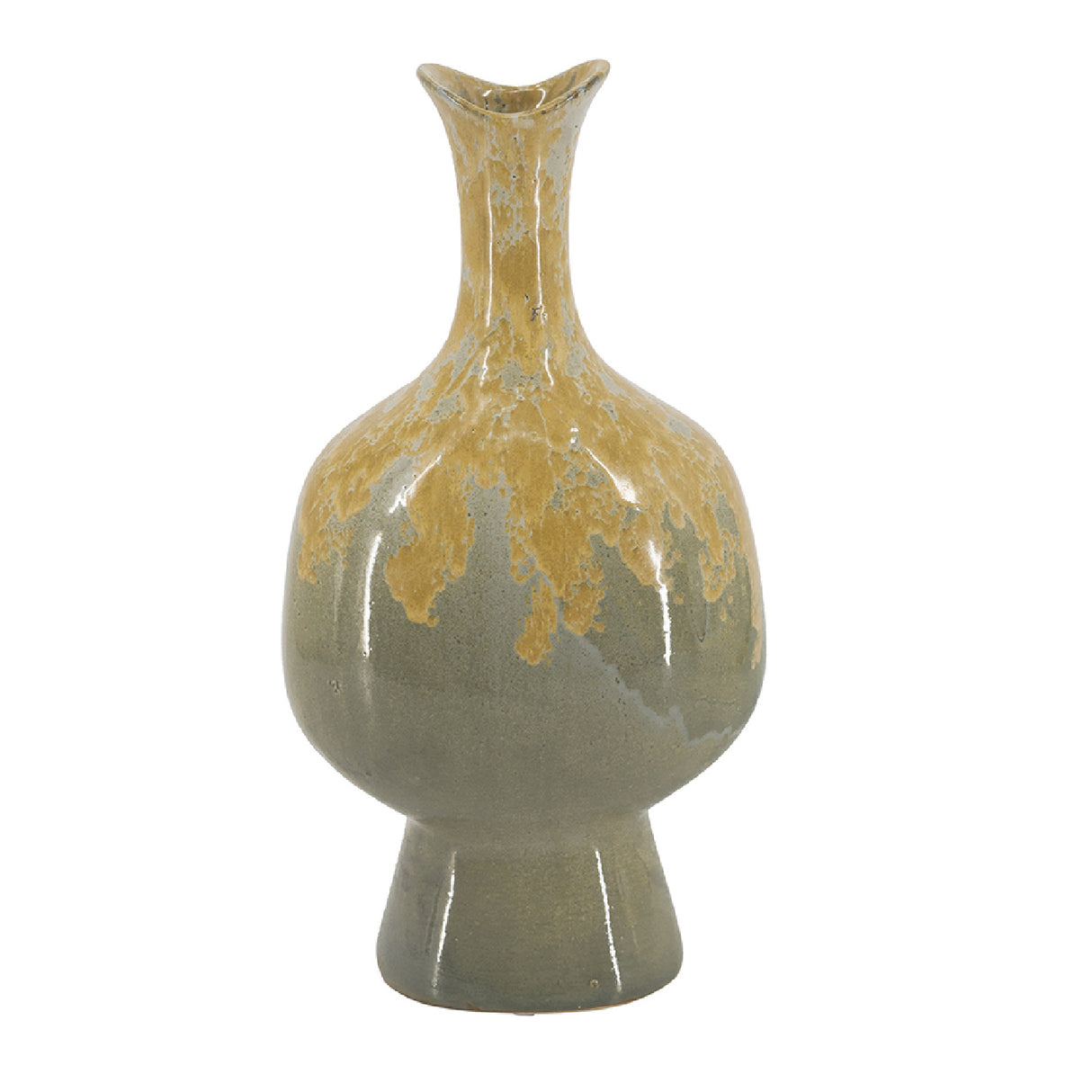 Multicolor Reactive Glazed Vase | OROA