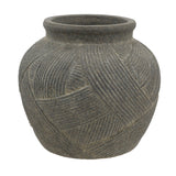 Gray Terracotta Flower Vase | OROA