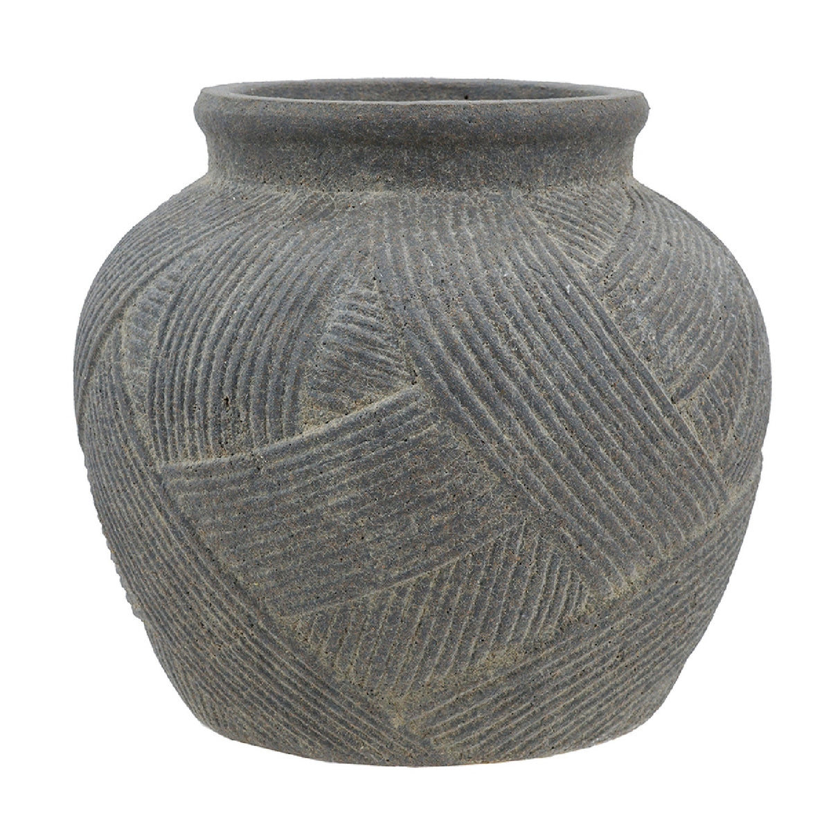 Gray Terracotta Flower Vase | OROA