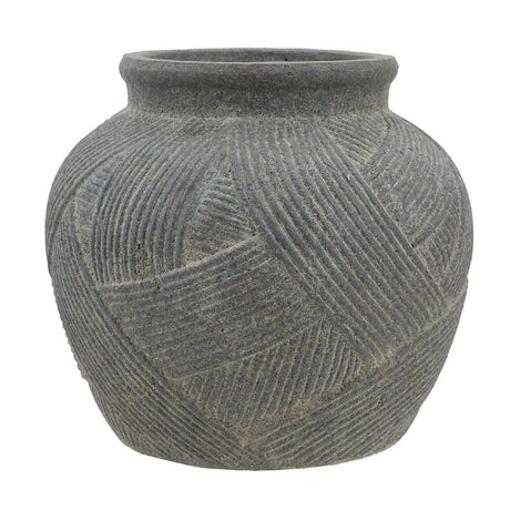 Gray Terracotta Flower Vase | OROA