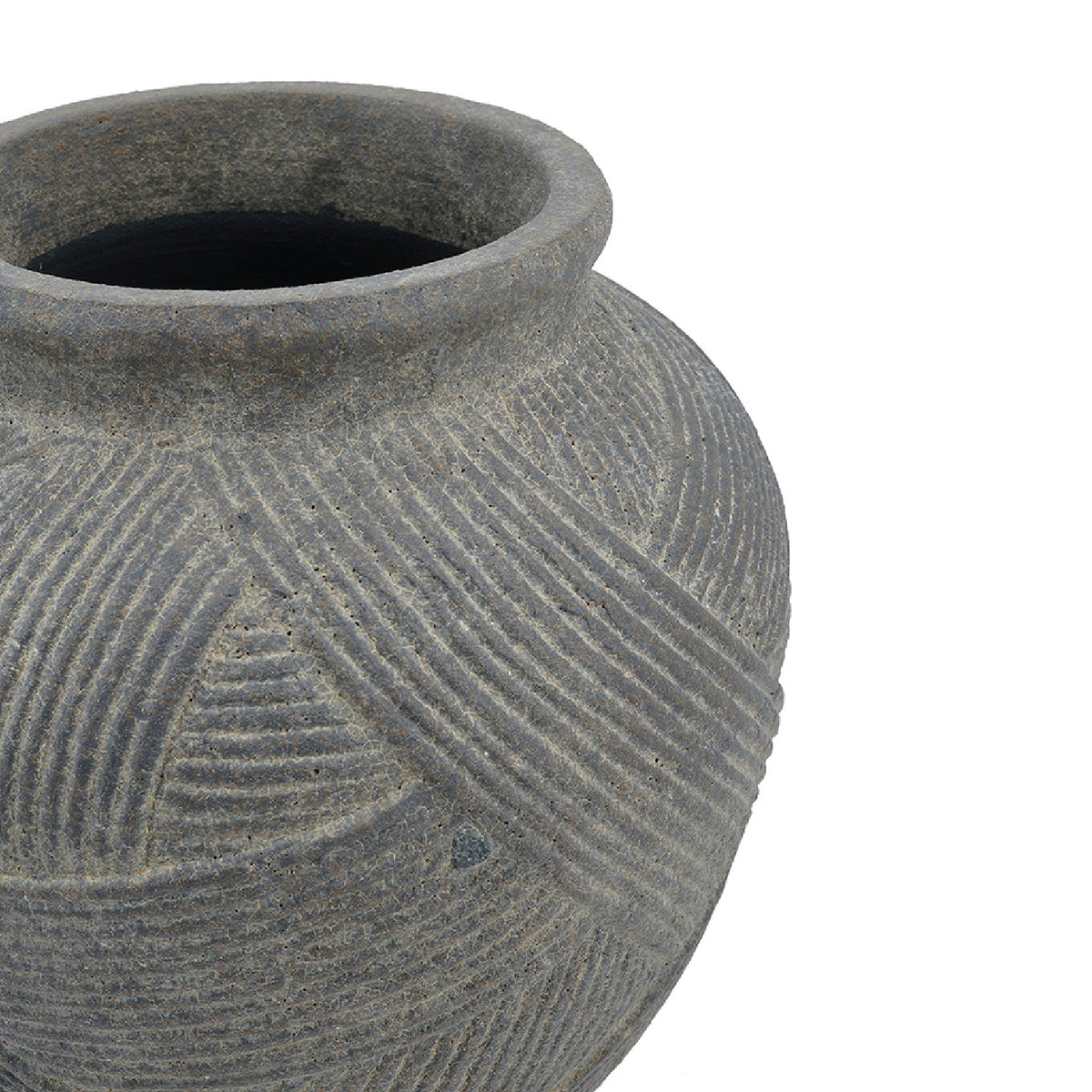 Gray Terracotta Flower Vase | OROA