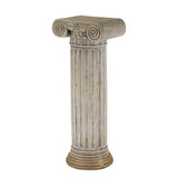 Antique White Ribbed Magnesium Pedestal | OROA