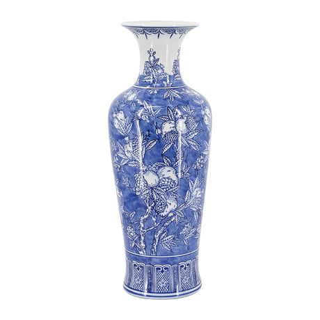Modern European furniture - Blue and White Chinoiserie Porcelain Vase - www.oroa.com