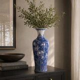 Modern European furniture - Blue and White Chinoiserie Porcelain Vase - www.oroa.com