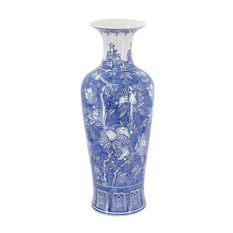 Modern European furniture - Blue and White Chinoiserie Porcelain Vase - www.oroa.com