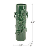 Modern European furniture - Tall Green Ceramic Vase - www.oroa.com