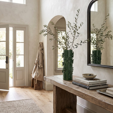 Modern European furniture - Tall Green Ceramic Vase - www.oroa.com