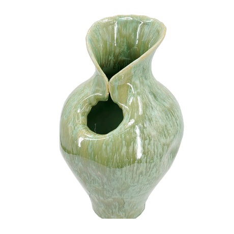Sage Green Sculptural Ceramic Vase | OROA