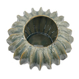 Sculptural Sage Green Ribbed Ceramic Cactus Vase | OROA
