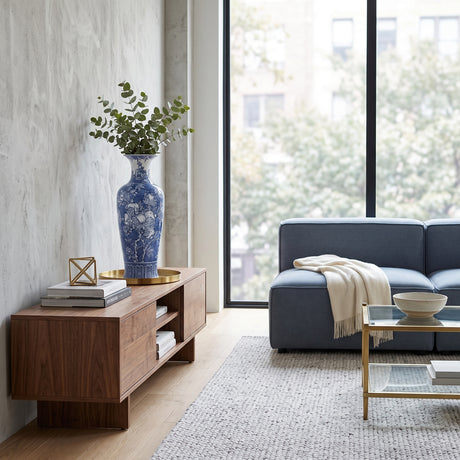 Blue And White Porcelain Vase | OROA