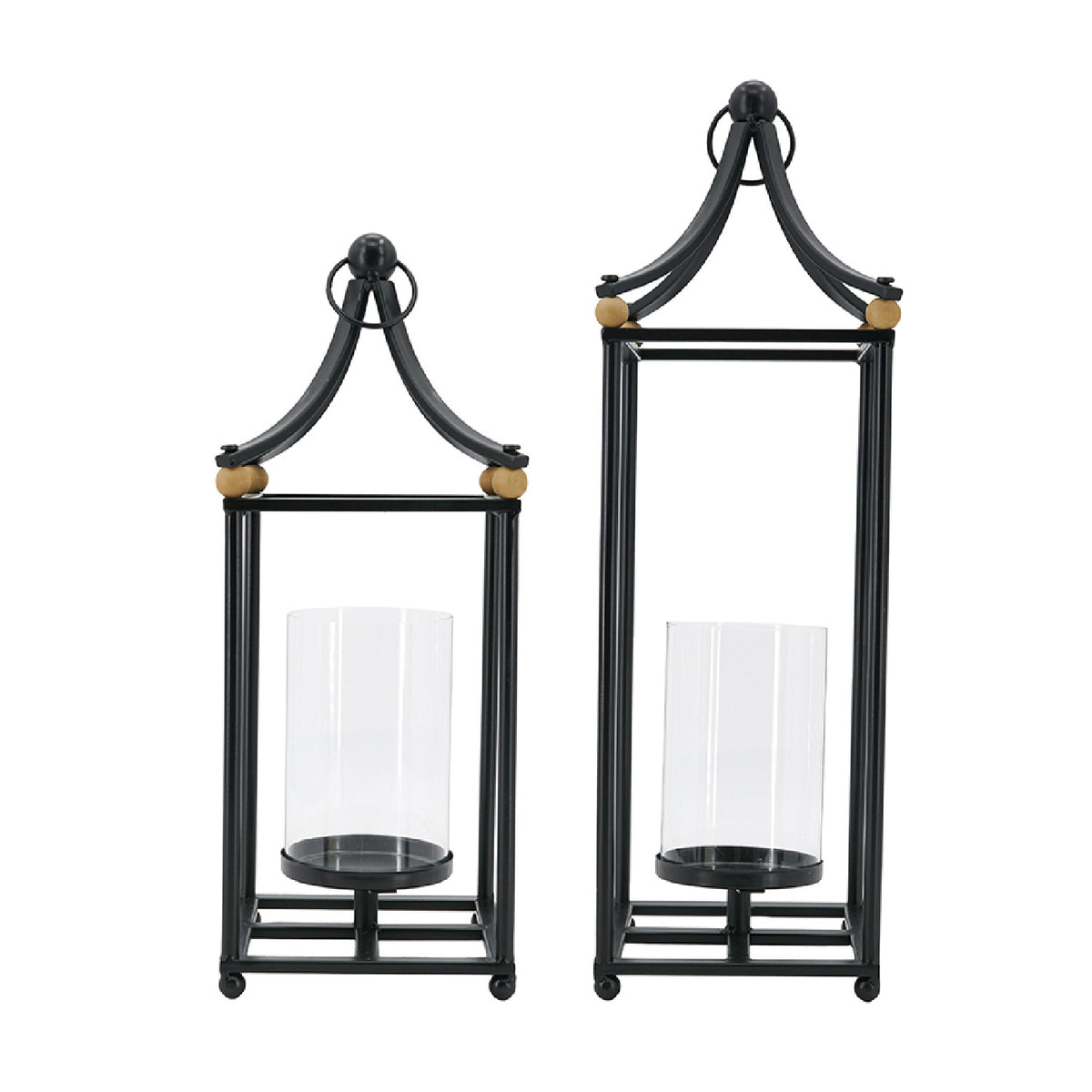 Arched Black Iron Lanterns (2) | OROA