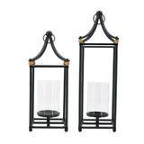 Arched Black Iron Lanterns (2) | OROA