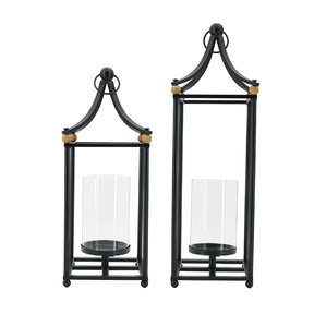 Modern European furniture - Arched Black Iron Lanterns (2) - www.oroa.com