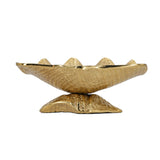 Aluminum Footed Gold Decorative Bowl | OROA