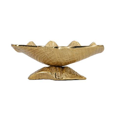 Aluminum Footed Gold Decorative Bowl - OROA - view 4