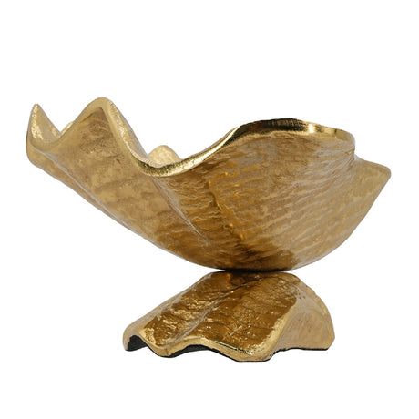 Aluminum Footed Gold Decorative Bowl - OROA - view 6