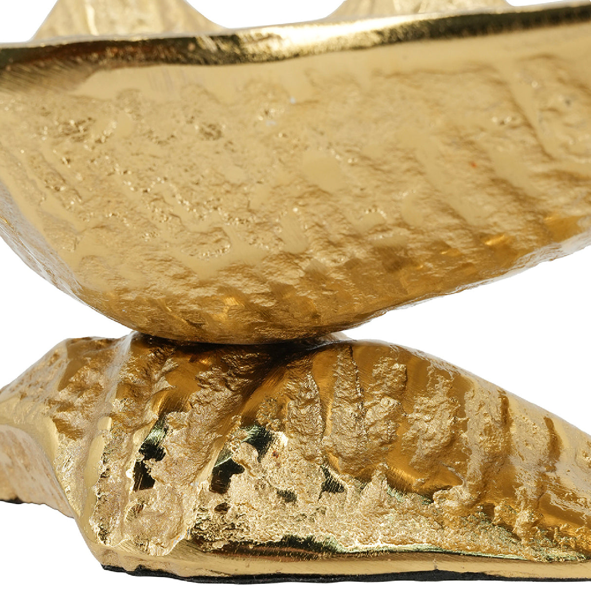 Aluminum Footed Gold Decorative Bowl | OROA