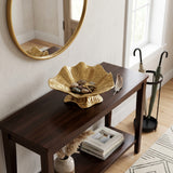 Aluminum Footed Gold Decorative Bowl | OROA