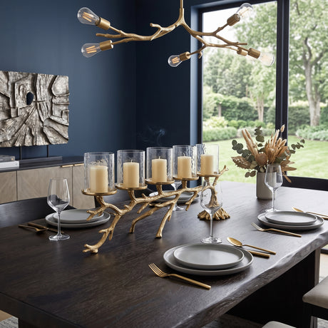 Gold Branch Candelabra Candle Holder - OROA - view 2