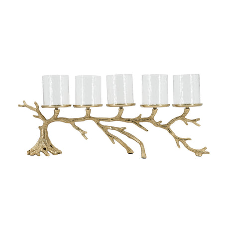 Gold Branch Candelabra Candle Holder - OROA - view 3