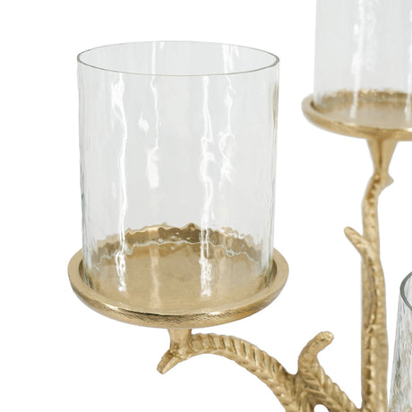 Modern European furniture - Gold Branch Candelabra Candle Holder - www.oroa.com