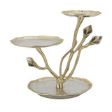 3-Tier Calla Lily Decorative Tray | OROA