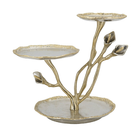 3-Tier Calla Lily Decorative Tray - OROA - view 1