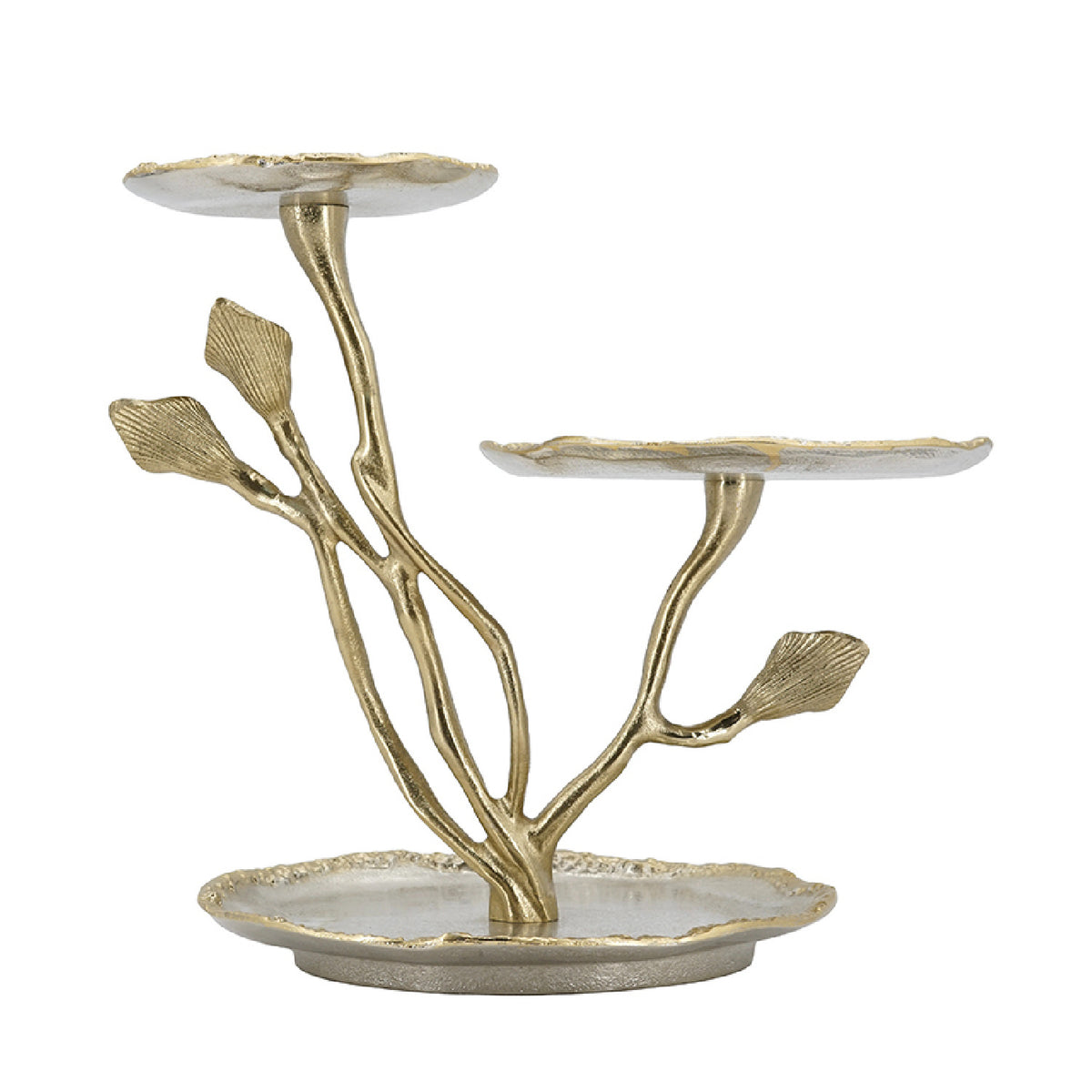 3-Tier Calla Lily Decorative Tray | OROA