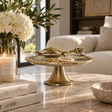 Calla Lily Decorative Pedestal Tray | OROA