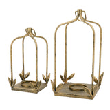 Golden Arched Iron Lantern Set (2) | OROA