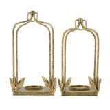 Golden Arched Iron Lantern Set (2) | OROA