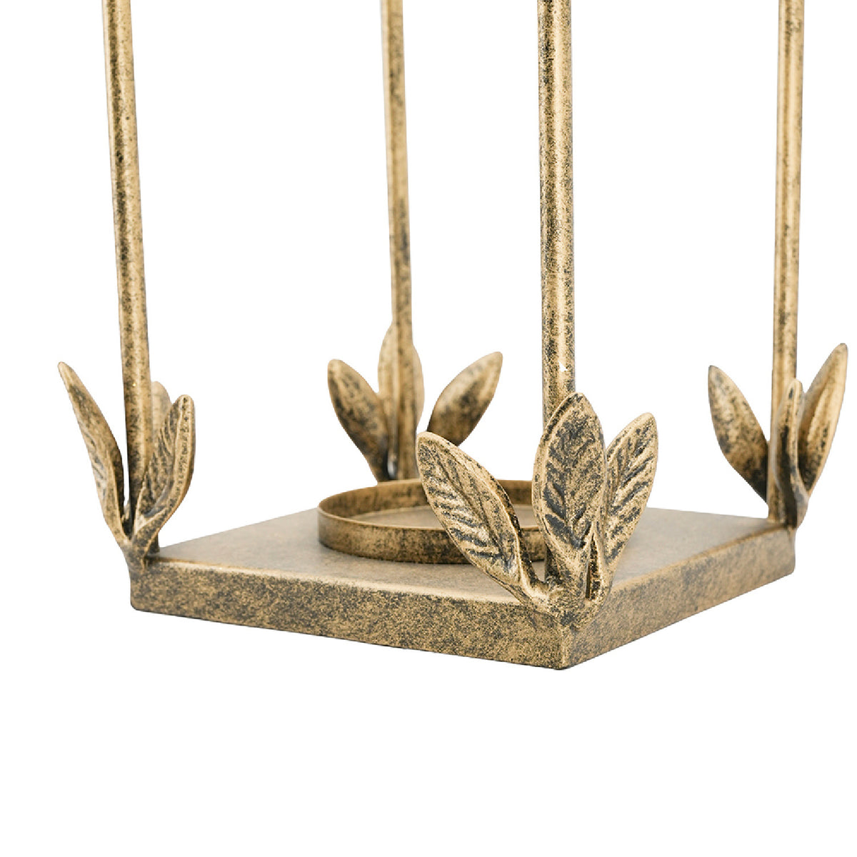 Golden Arched Iron Lantern Set (2) | OROA