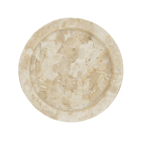 Teak Wood and Marble Tapered Candle Holder - L | OROA