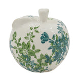 Floral Ceramic Pear and Apple Decor Set (2) | OROA