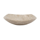 Modern European furniture - Warm Beige Marble Decorative Shallow Bowl Plate - www.oroa.com