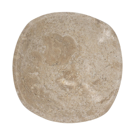 Modern European furniture - Warm Beige Marble Decorative Shallow Bowl Plate - www.oroa.com